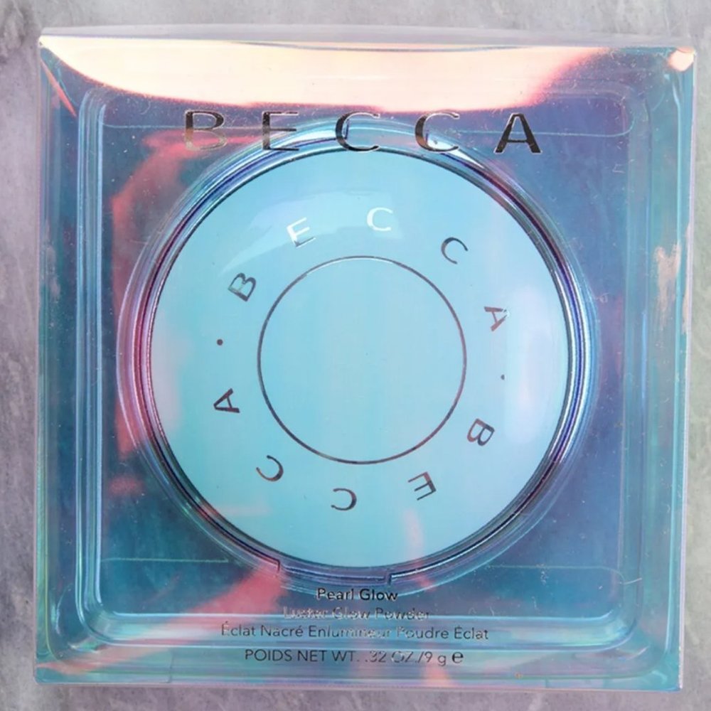 NEW! BECCA Pearl Glow Luster Glow Powder Highlighter in Pure Pearl Discontinued - Picture 4 of 12